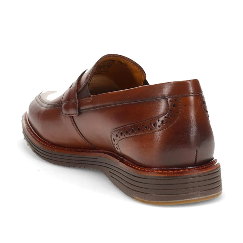 Leather Penny Slip-On Shoes - PERFO40009 / 326 144 - Brown - Image 3