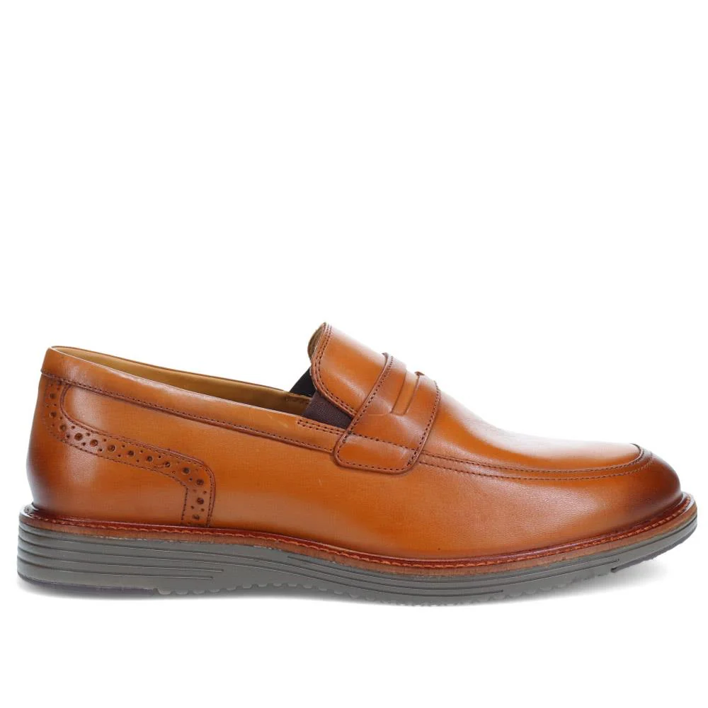 Leather Penny Slip-On Shoes - PERFO40009 / 326 144 - Tan - Image 2