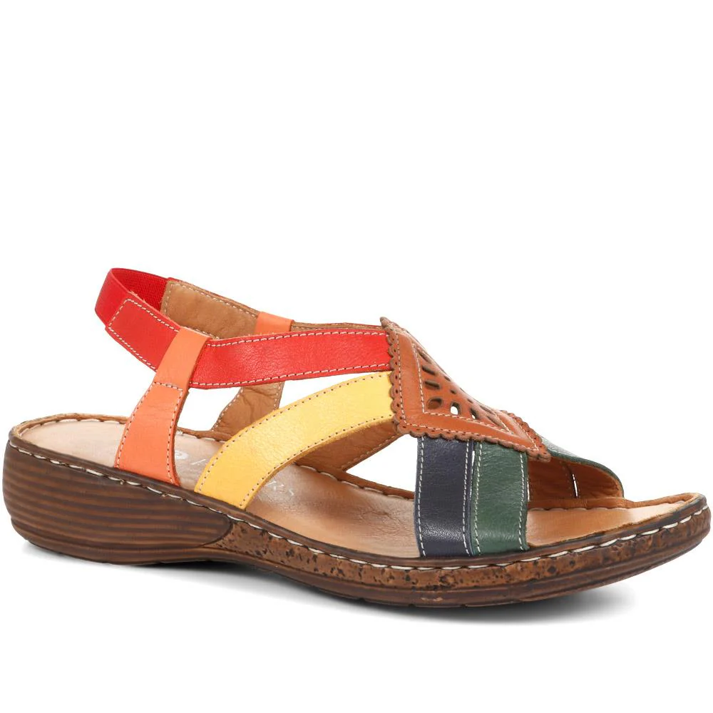 Leather Slingback Sandals - LUCK35001 / 321 605 - Image 2