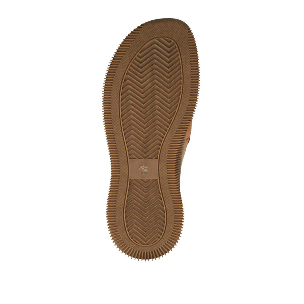 Leather Slip-On Casual Shoes - KARY42002 / 328 523 - Tan-Brown - Image 5