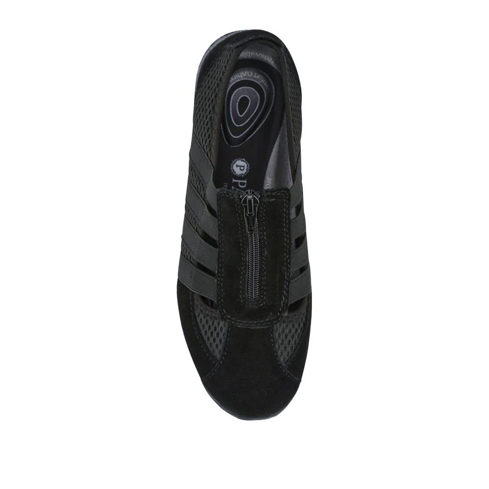 Leather Slip-On Shoes - BRK24000 / 308 245 - Black - Image 4