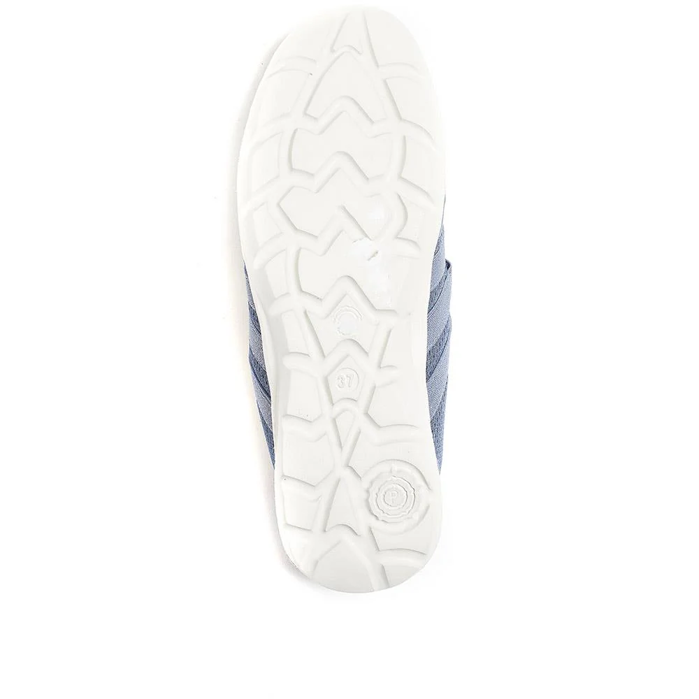 Leather Slip-On Shoes - BRK24000 / 308 245 - Denim - Image 5