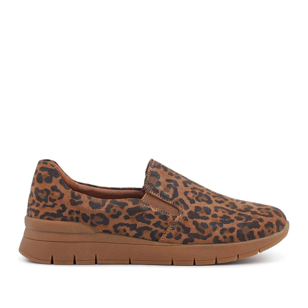 Leather Slip-On Shoes - BRK42008 / 327 978 - Leopard - Image 2