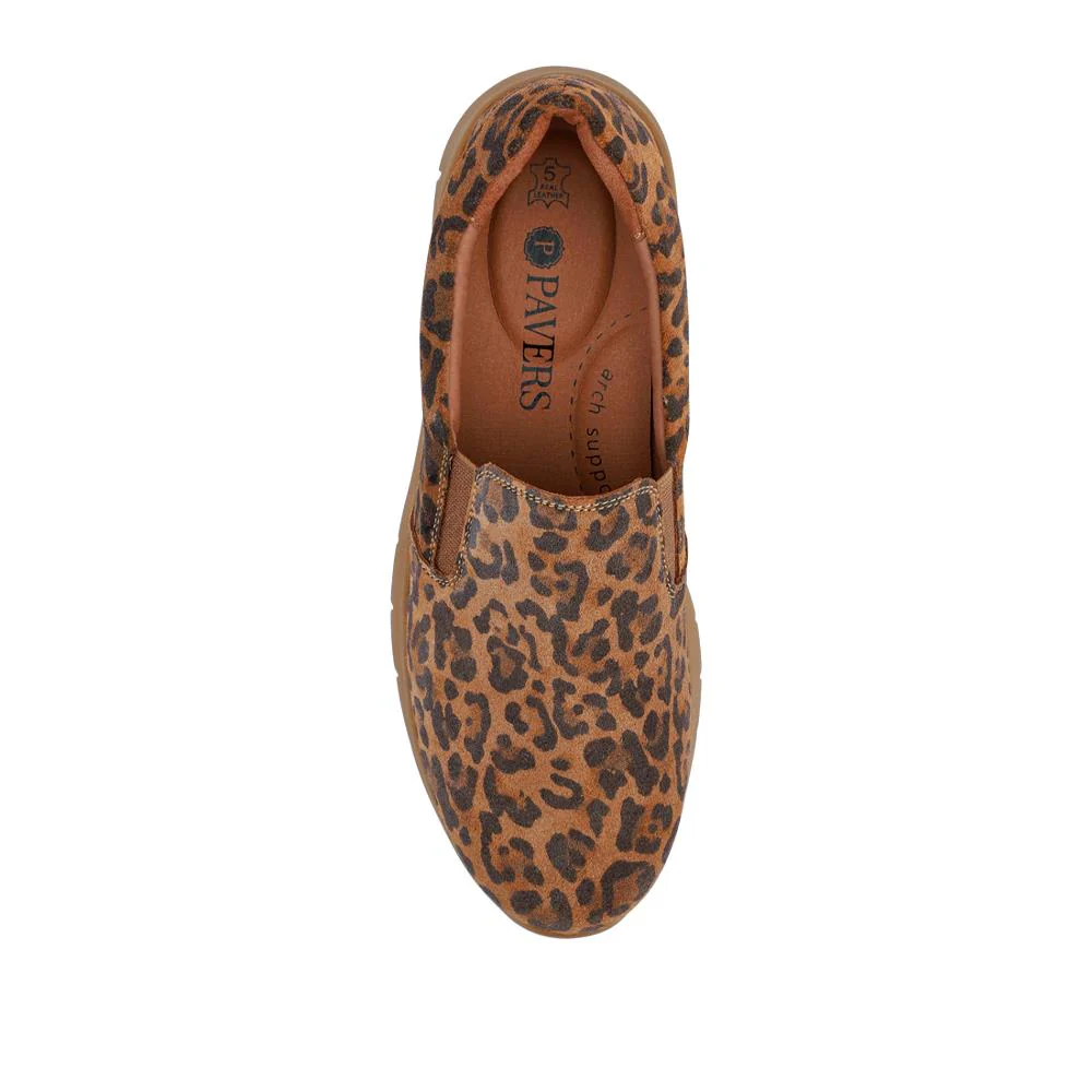 Leather Slip-On Shoes - BRK42008 / 327 978 - Leopard - Image 4