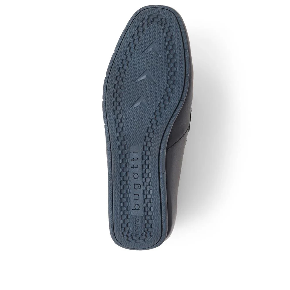 Leather Slip-On Shoes  - BUG39504 / 324 763 - Navy - Image 4