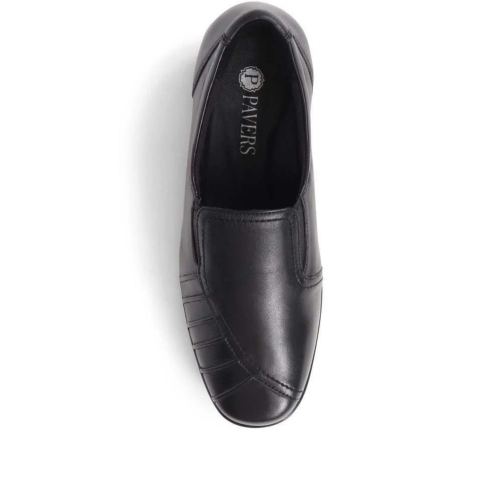 Leather Slip On Shoes - KEMP1800 / 145 950 - Black - Image 7