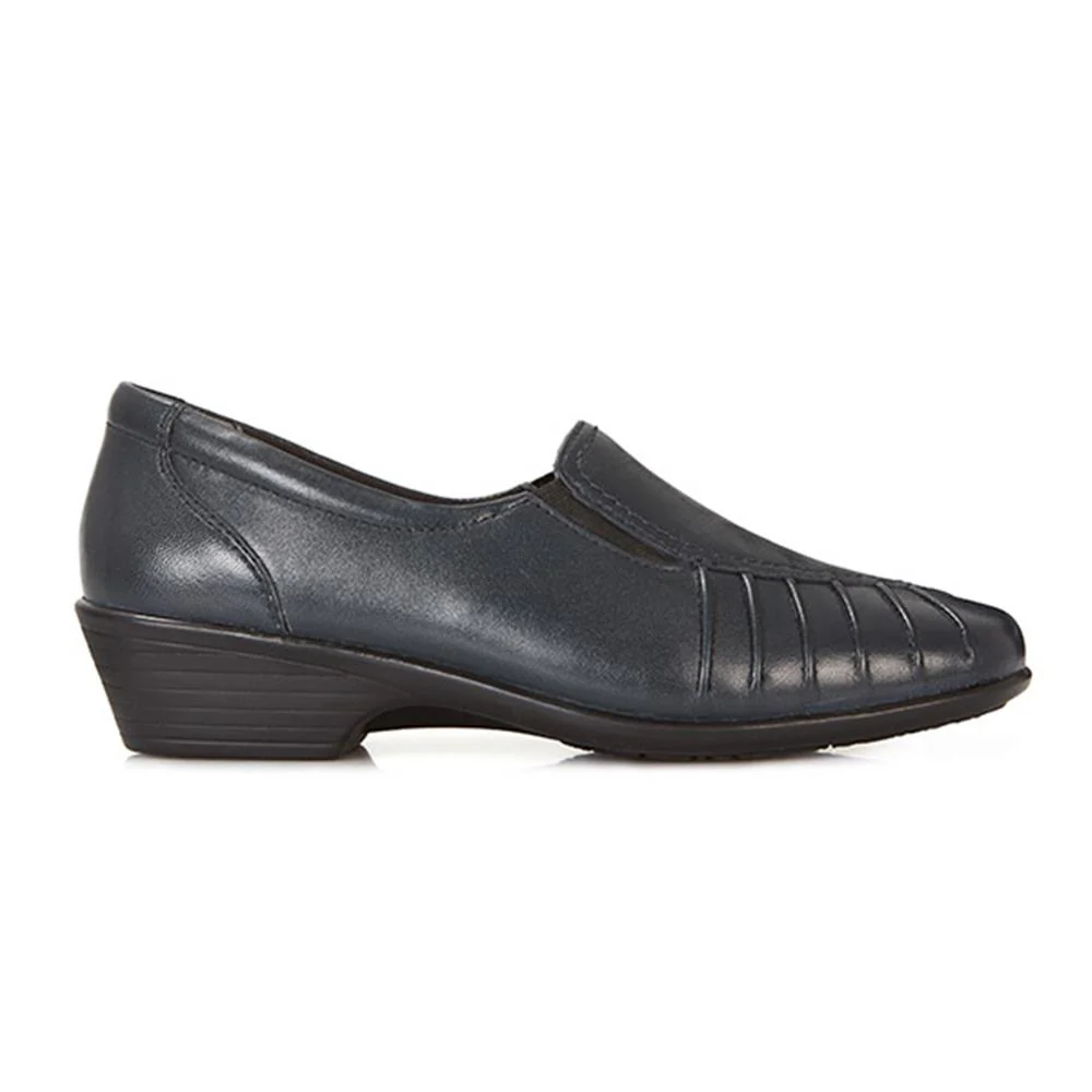 Leather Slip On Shoes - KEMP1800 / 145 950 - Navy - Image 2