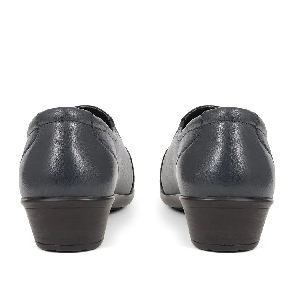 Leather Slip On Shoes - KEMP1800 / 145 950 - Navy - Image 3