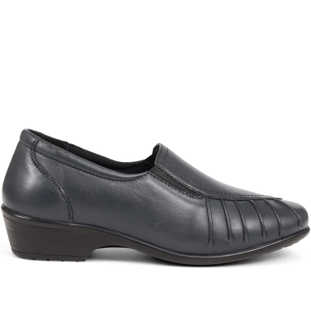 Leather Slip On Shoes - KEMP1800 / 145 950 - Navy - Image 6