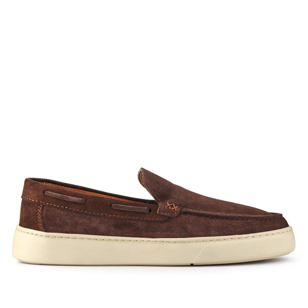 Leather Slip-On Shoes - OZIL41001 / 327 134 - Brown - Image 2
