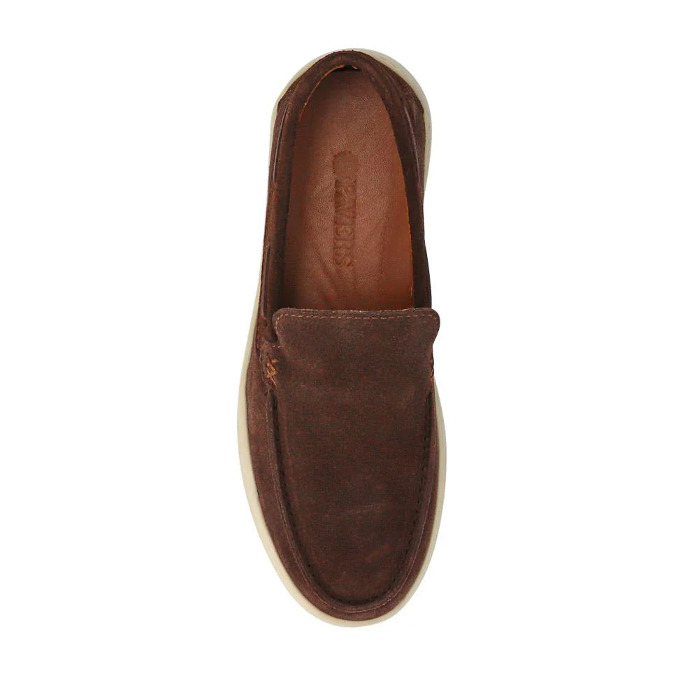 Leather Slip-On Shoes - OZIL41001 / 327 134 - Brown - Image 4
