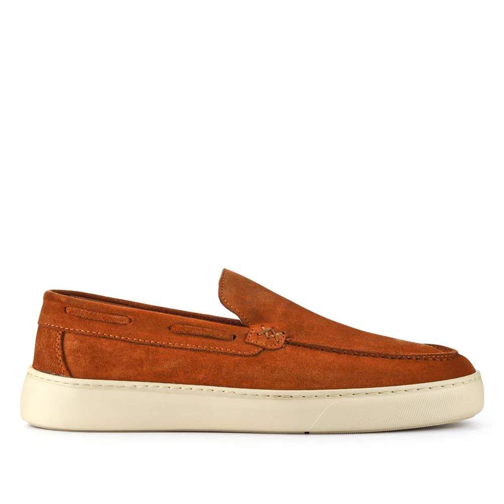 Leather Slip-On Shoes - OZIL41001 / 327 134 - Tan - Image 2