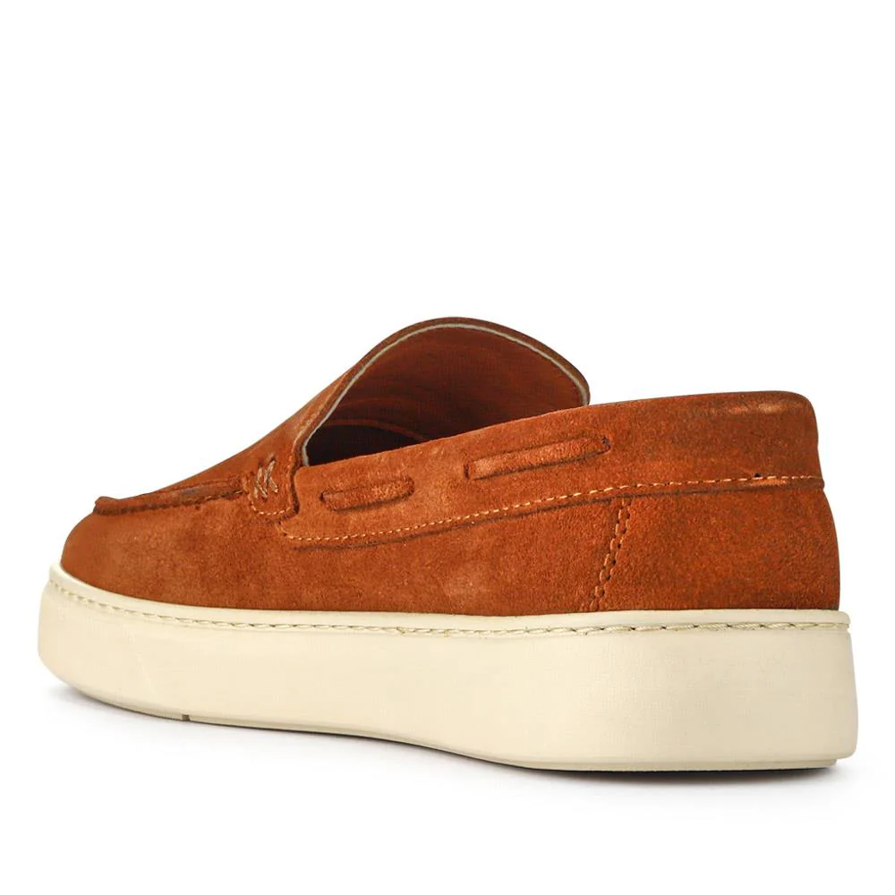 Leather Slip-On Shoes - OZIL41001 / 327 134 - Tan - Image 3