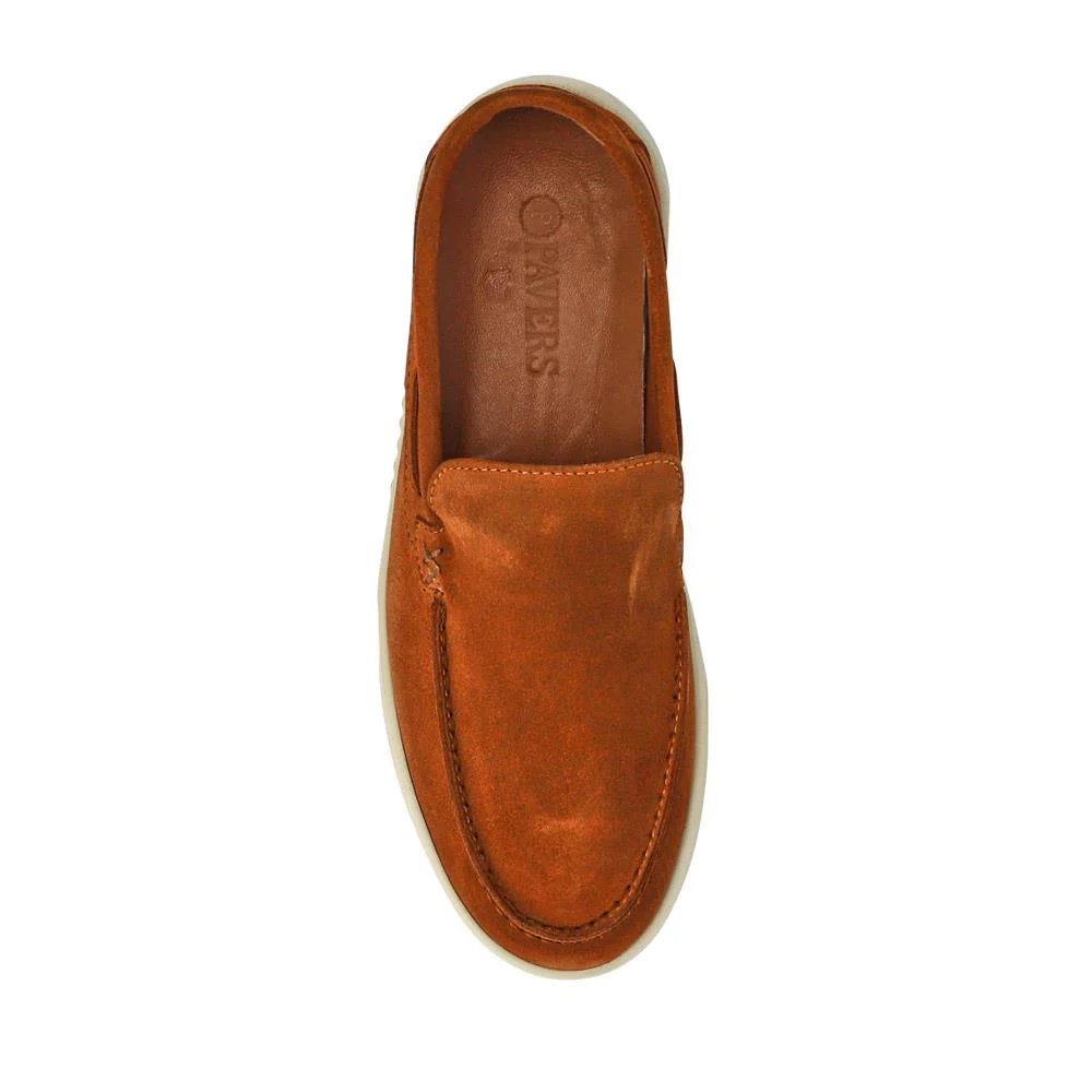 Leather Slip-On Shoes - OZIL41001 / 327 134 - Tan - Image 4