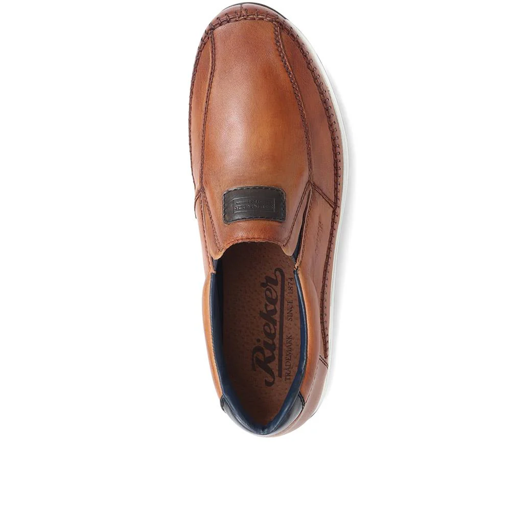 Leather Slip-On Shoes - RKR37516 / 323 369 - Tan - Image 5