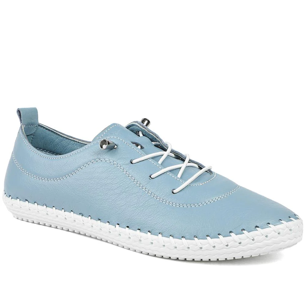 Leather Slip-On Trainers - GOKH37009 / 323 581
