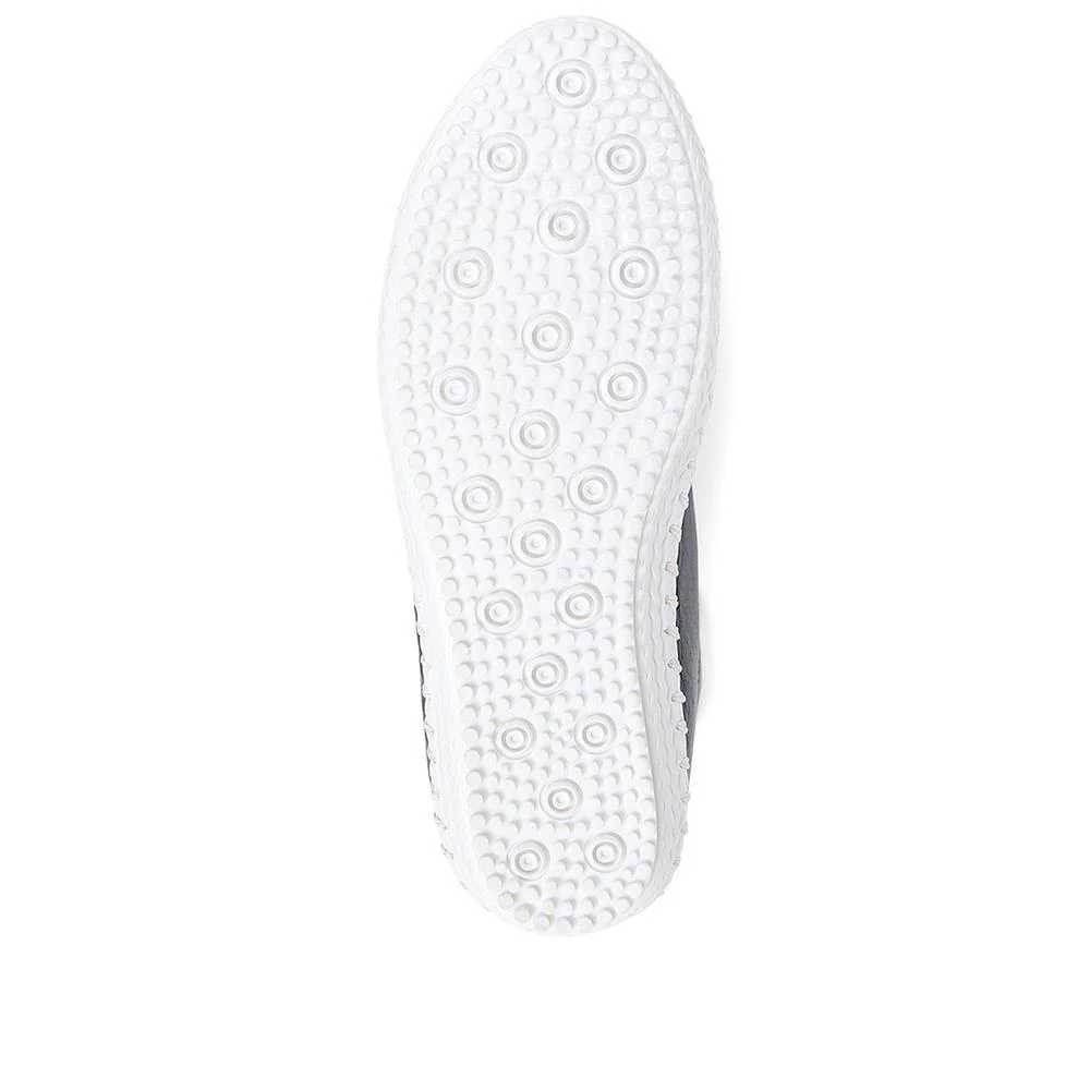 Leather Slip-On Trainers - GOKH37009 / 323 581 - Navy - Image 5
