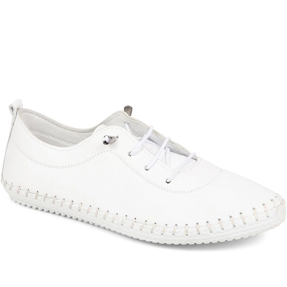 Leather Slip-On Trainers - GOKH37009 / 323 581 - Image 2