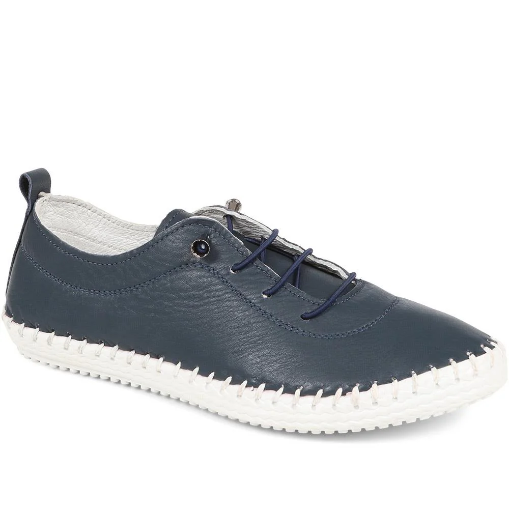 Leather Slip-On Trainers - GOKH37009 / 323 581