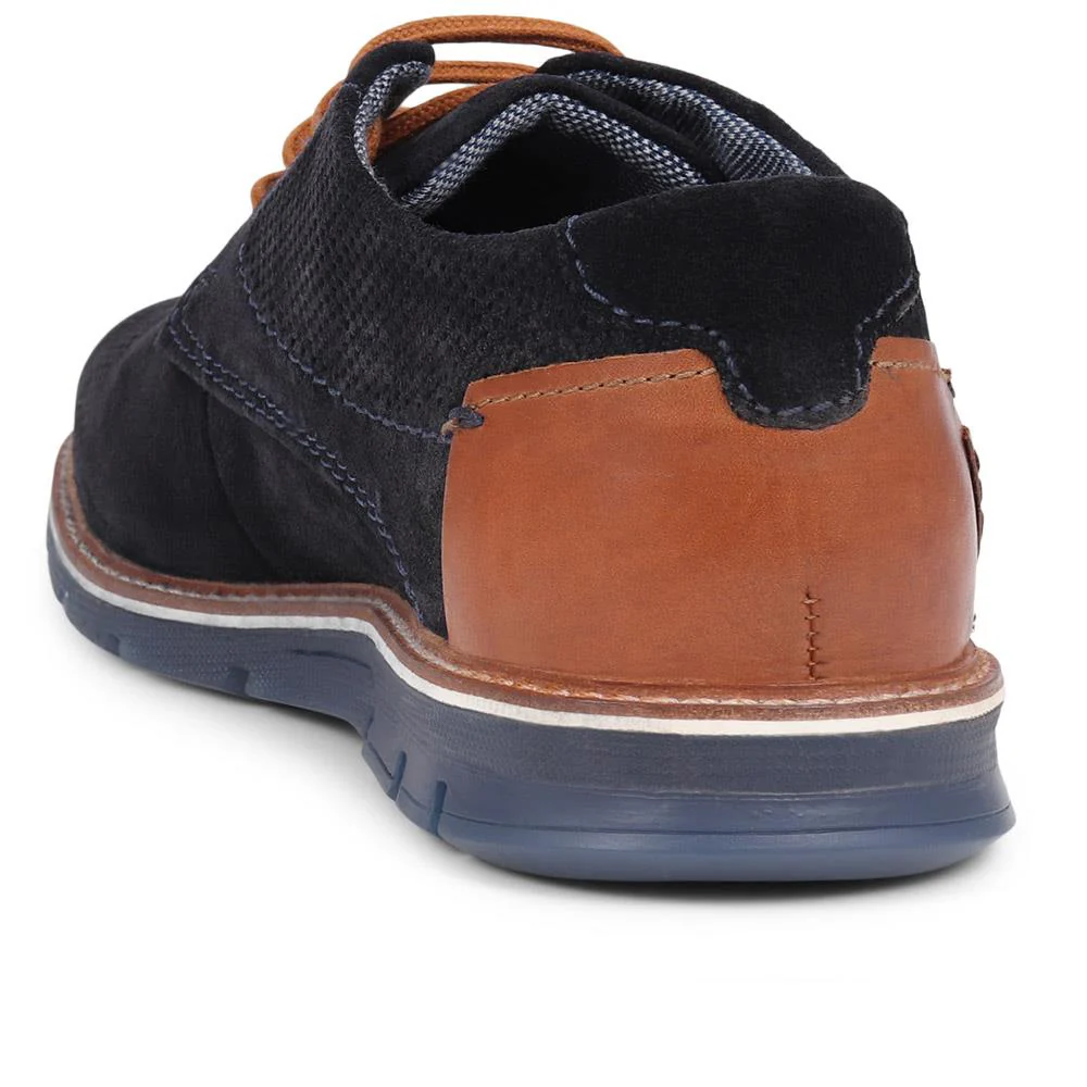 Leather Smart Shoes - BUG39512 / 325 212 - Navy - Image 3