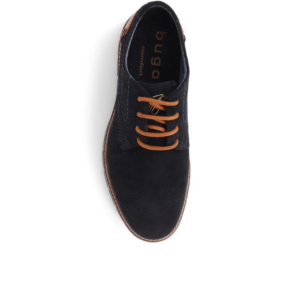 Leather Smart Shoes - BUG39512 / 325 212 - Navy - Image 5