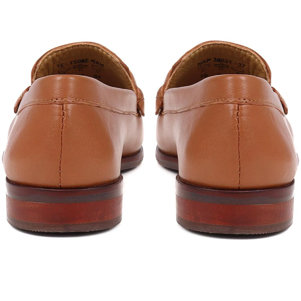 Leather Snaffle Loafers - NAP38021 / 325 129 - Tan - Image 3