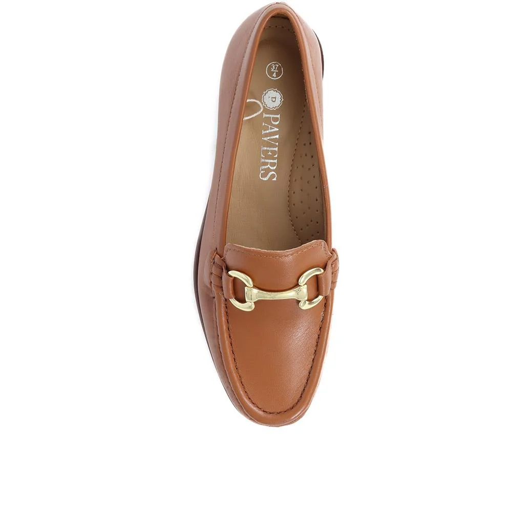 Leather Snaffle Loafers - NAP38021 / 325 129 - Tan - Image 5