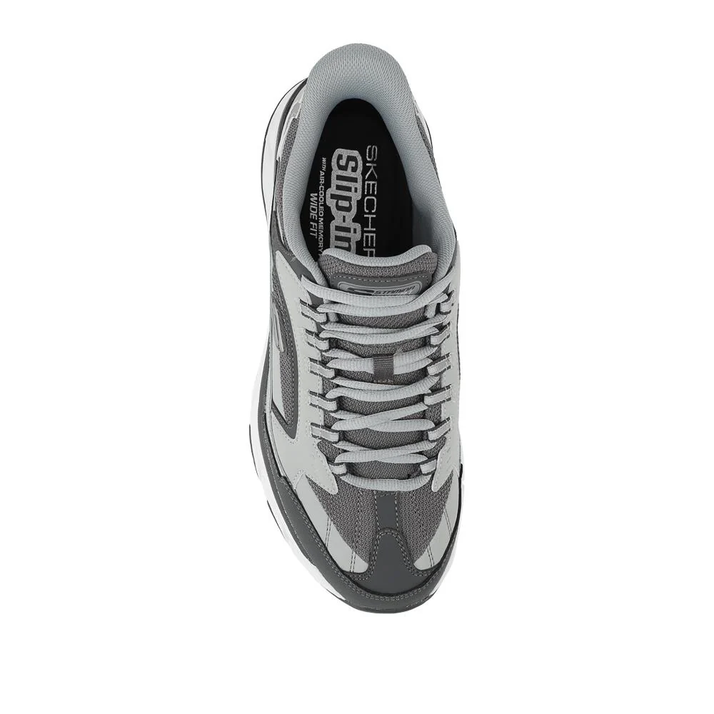 Skechers Slip-ins: Wide Fit Leather Trainers - SKE42033 / 327 740 - Grey - Image 5