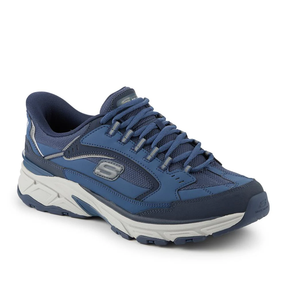 Skechers Slip-ins: Wide Fit Leather Trainers - SKE42033 / 327 740 - Navy