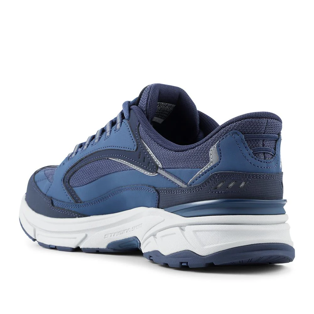 Skechers Slip-ins: Wide Fit Leather Trainers - SKE42033 / 327 740 - Navy - Image 4