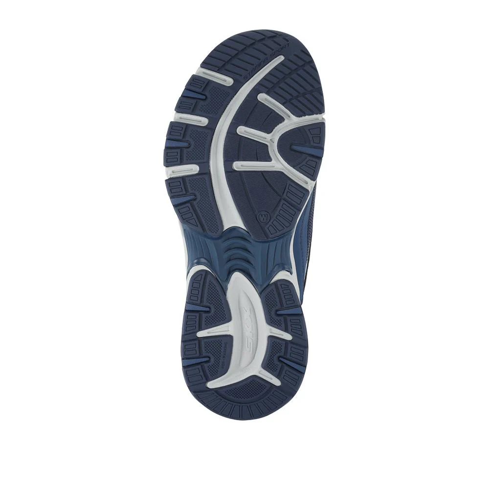 Skechers Slip-ins: Wide Fit Leather Trainers - SKE42033 / 327 740 - Navy - Image 6
