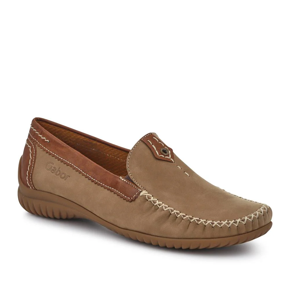 Leather Stitched-Detail Loafers - GAB41531 / 327 037 - Image 2