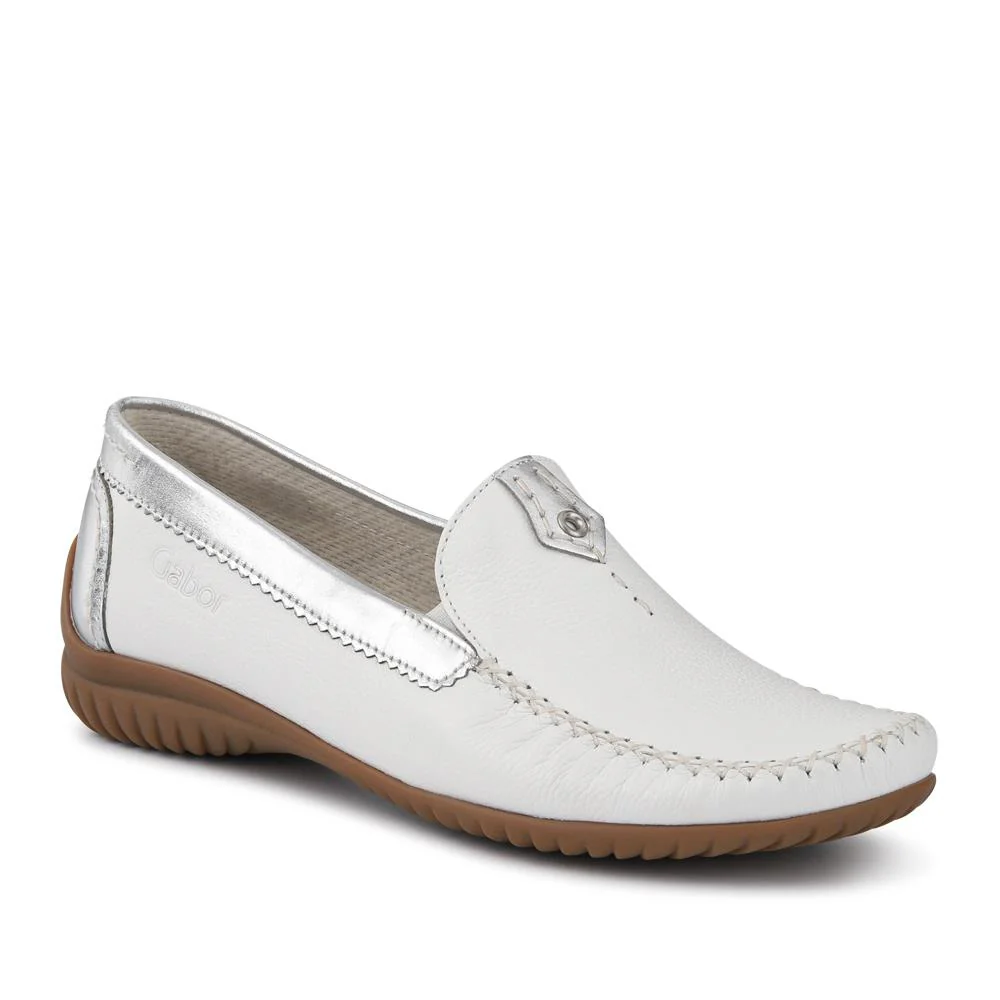 Leather Stitched-Detail Loafers - GAB41531 / 327 037 - Image 3