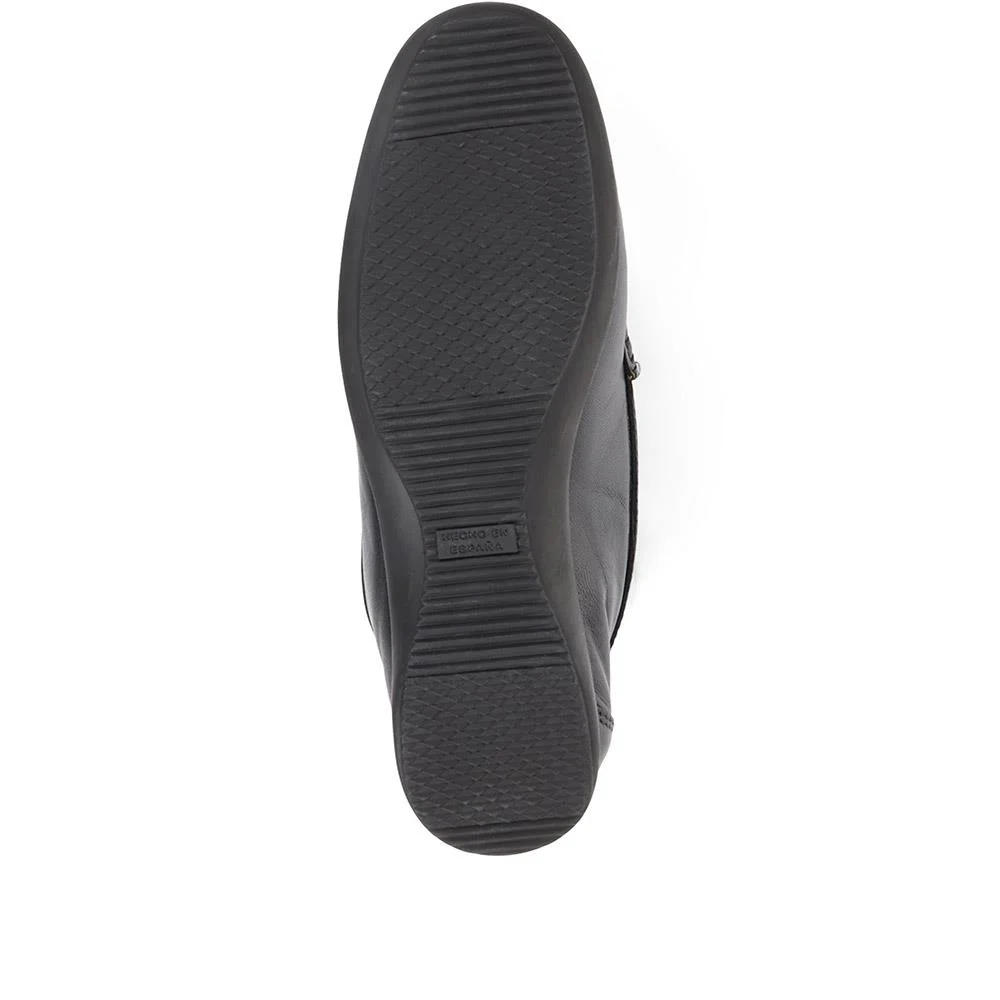 Leather Tassel Loafers - CONT25000 / 309 198 - Black - Image 7