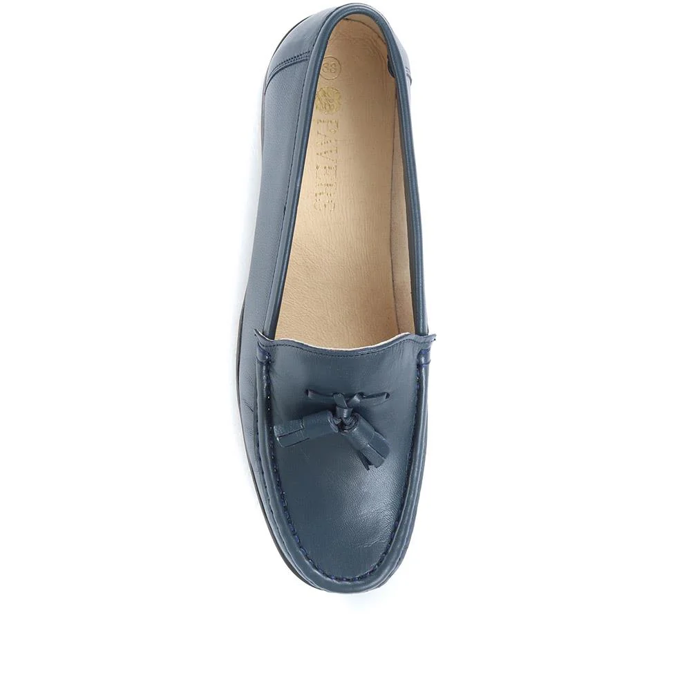 Leather Tassel Loafers - CONT25000 / 309 198 - Navy - Image 5