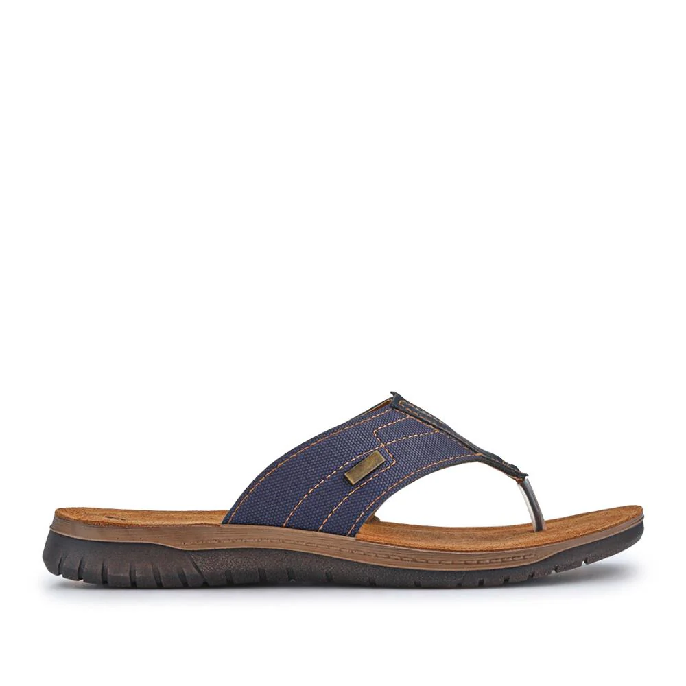 Leather Toe Post Sandals - INB41007 / 326 984 - Blue - Image 4
