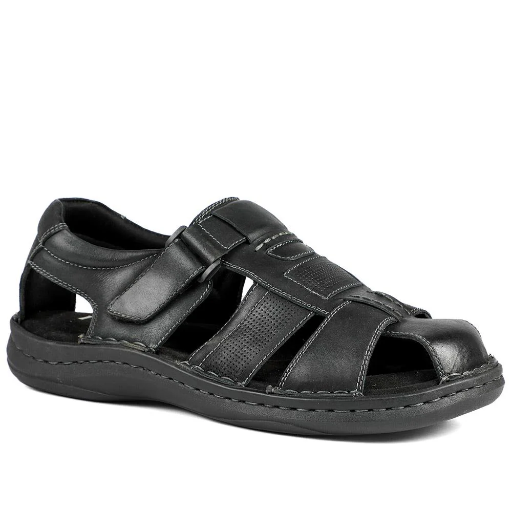 Leather Touch Fasten Fisherman Sandals - AATRA43005 / 328 928