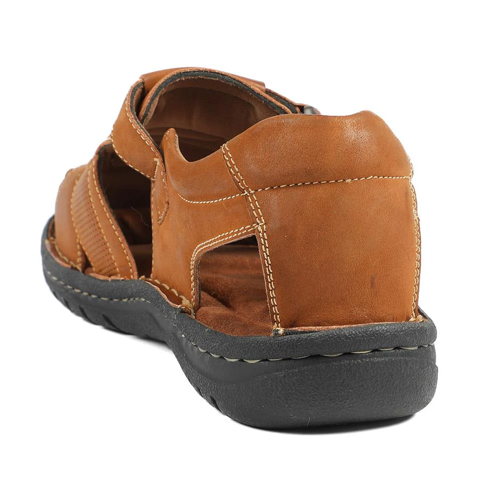 Leather Touch Fasten Fisherman Sandals - AATRA43005 / 328 928 - Tan - Image 4
