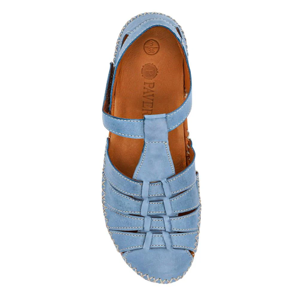 Leather Touch Fasten Mary Janes - METIN41010 / 327 208 - Blue - Image 5