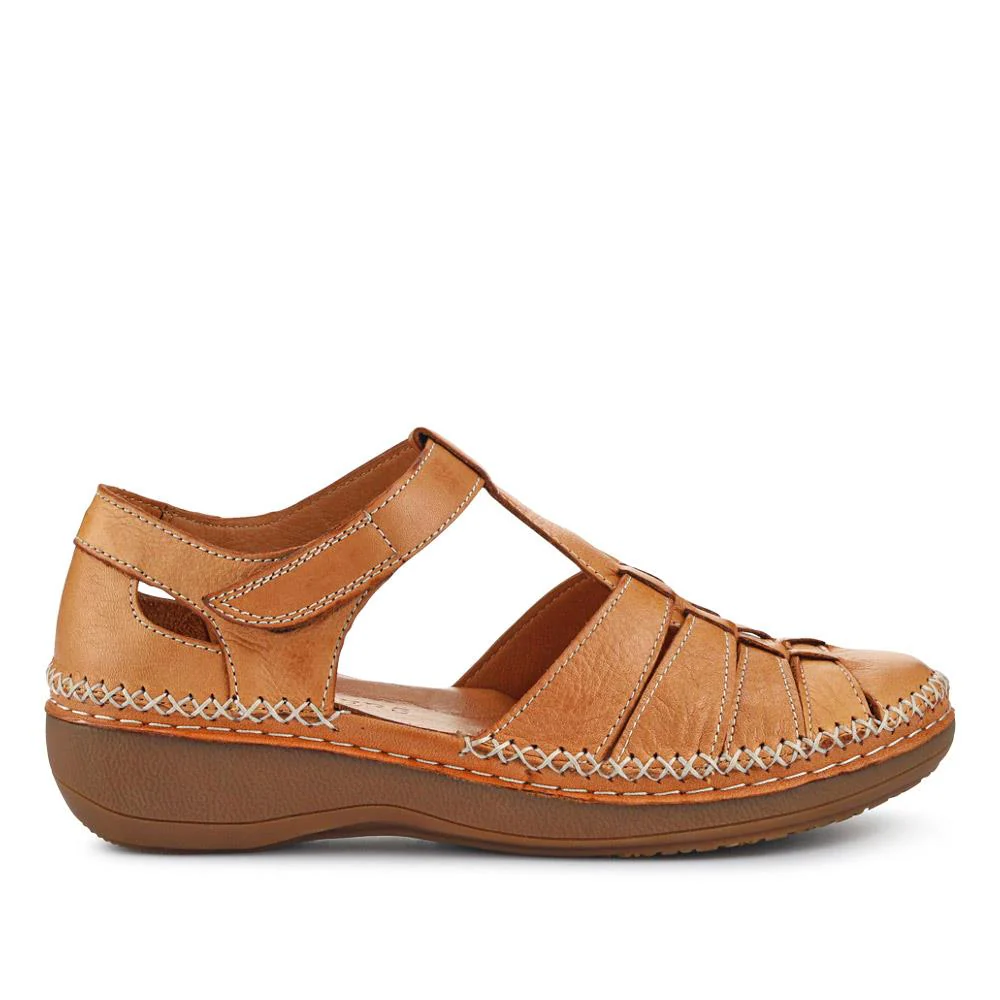 Leather Touch Fasten Mary Janes - METIN41010 / 327 208 - Brown - Image 3