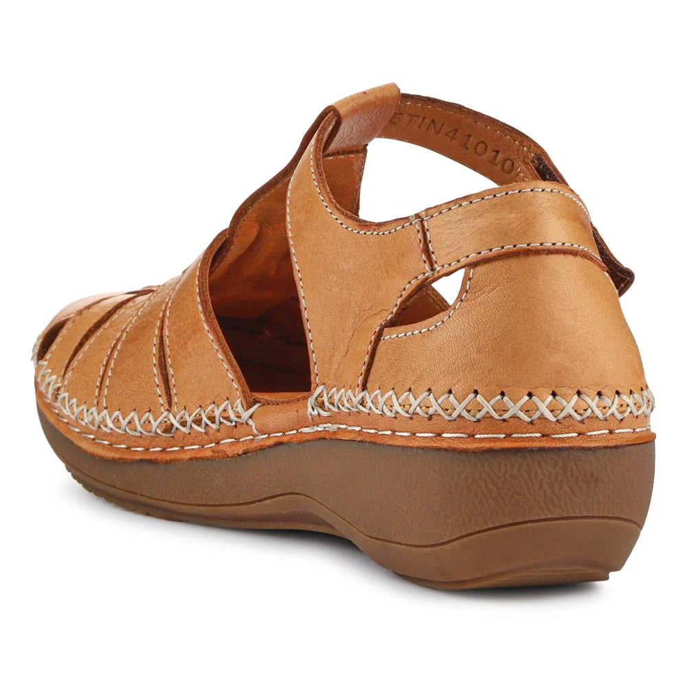 Leather Touch Fasten Mary Janes - METIN41010 / 327 208 - Brown - Image 4