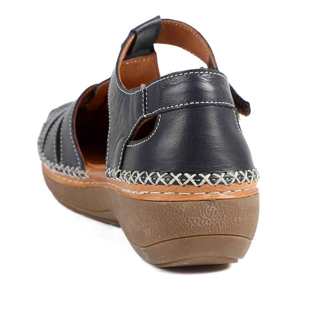 Leather Touch Fasten Mary Janes - METIN41010 / 327 208 - Navy - Image 4