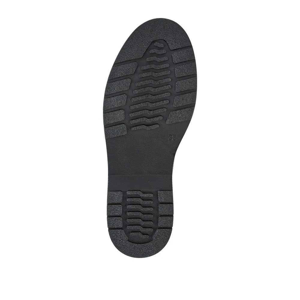 Leather Touch-Fasten Monk Shoes - BELYNR42002 / 328 345 - Black - Image 6