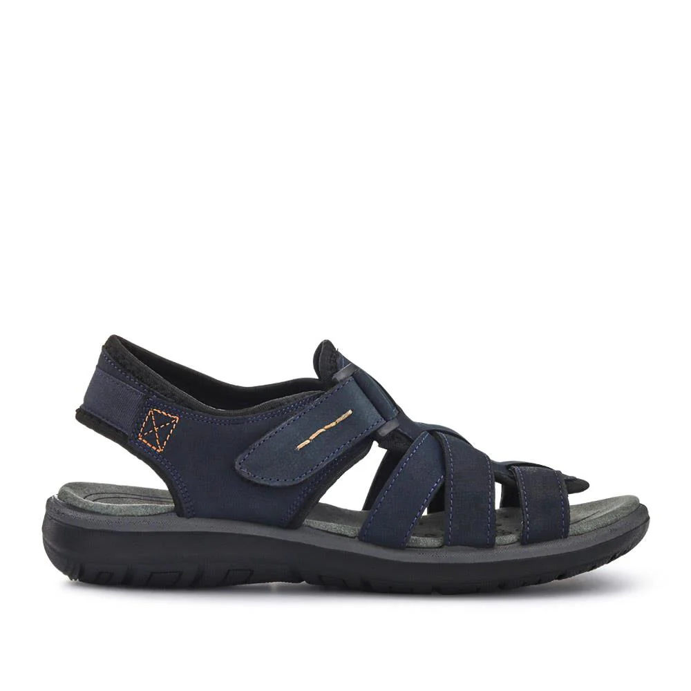 Leather Touch-Fasten Sandals - DDIN41010 / 327 397 - Navy - Image 2