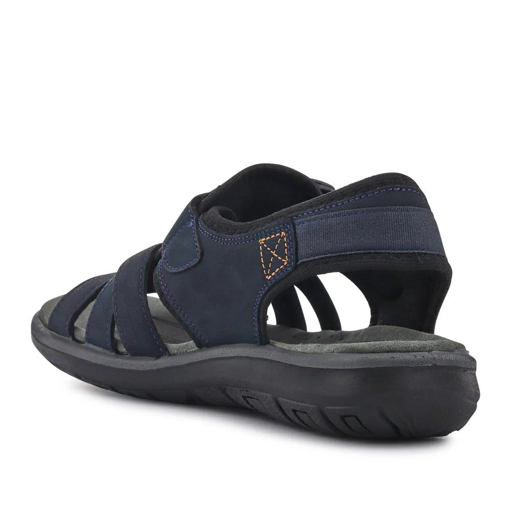 Leather Touch-Fasten Sandals - DDIN41010 / 327 397 - Navy - Image 3