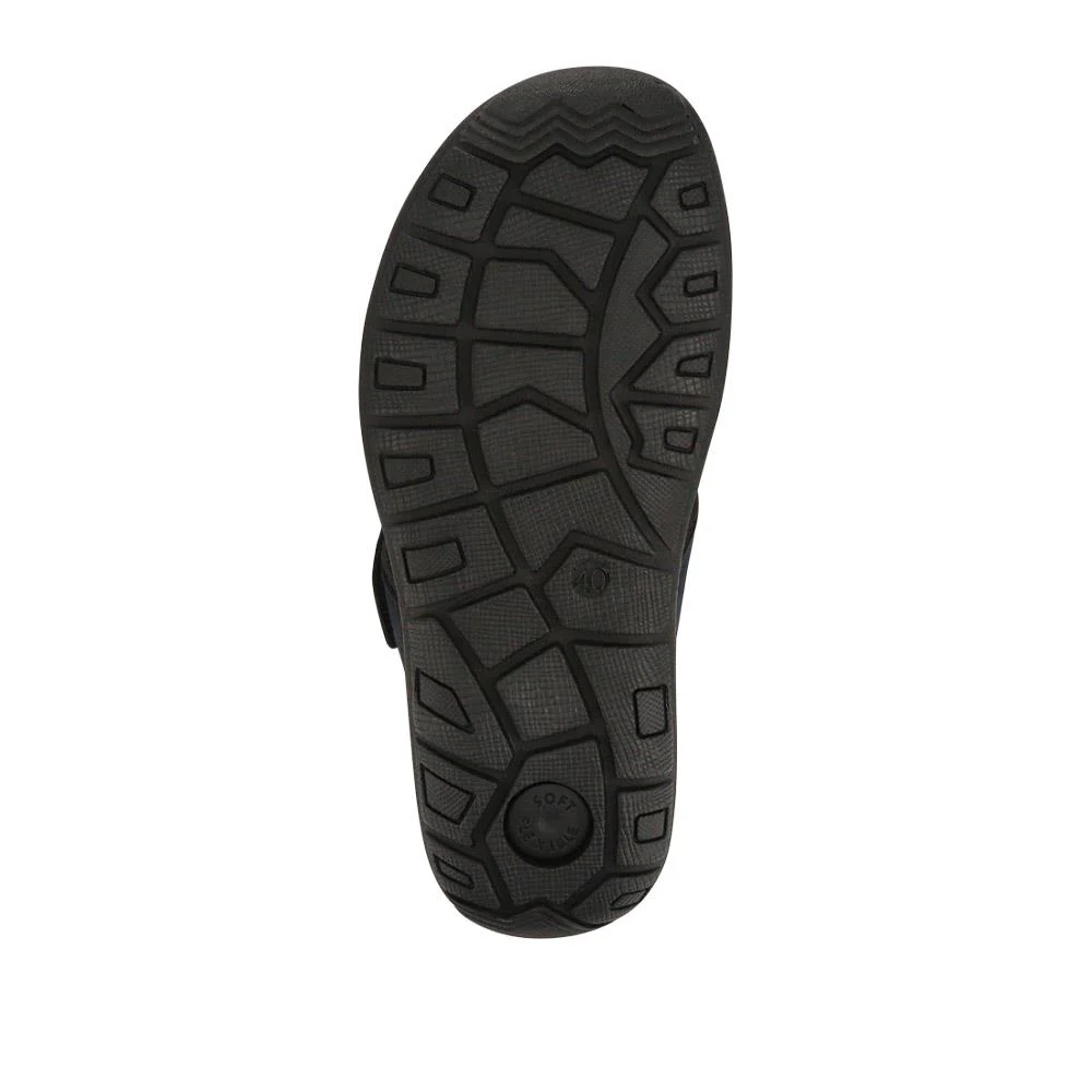 Leather Touch-Fasten Sandals - DDIN41010 / 327 397 - Navy - Image 6