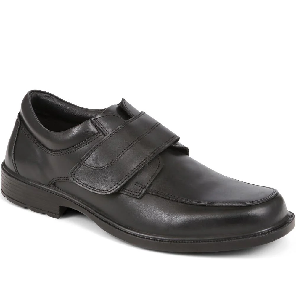 Leather Touch-Fasten Shoes - DDIN37019 / 323 358 - Black