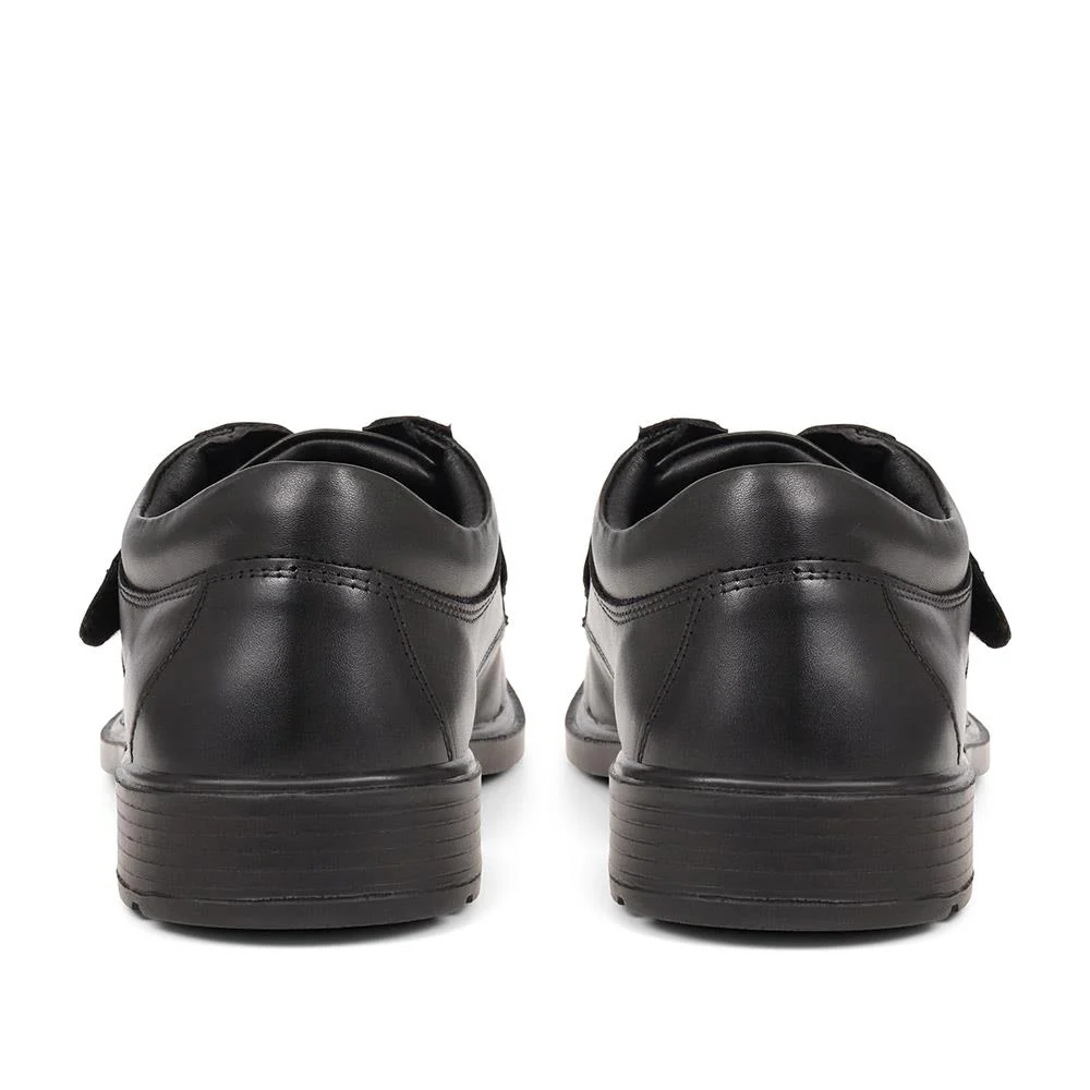 Leather Touch-Fasten Shoes - DDIN37019 / 323 358 - Black - Image 3