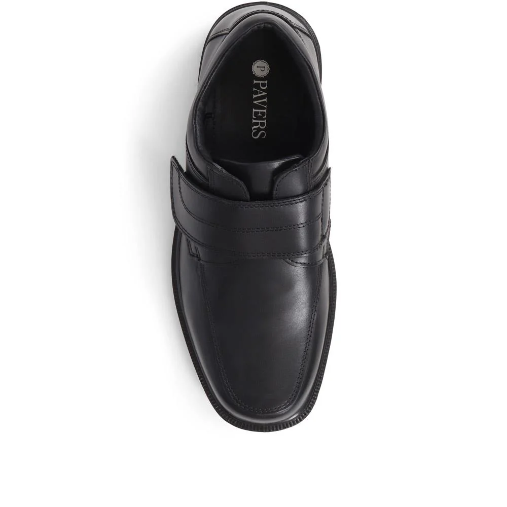 Leather Touch-Fasten Shoes - DDIN37019 / 323 358 - Black - Image 5