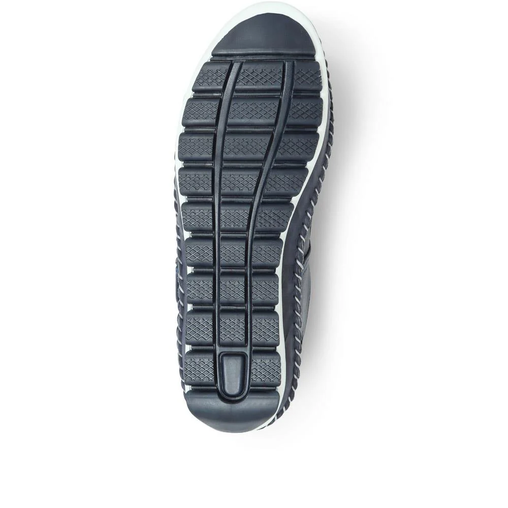 Leather Touch Fastening Mary Janes - SIMIN31005 / 318 210 - Navy - Image 4